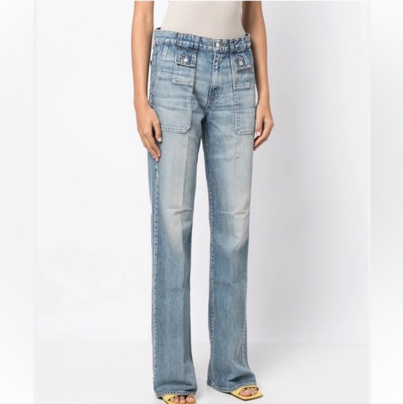 Veronica Beard Light Blue Flare Jeans - Picture 1 of 9